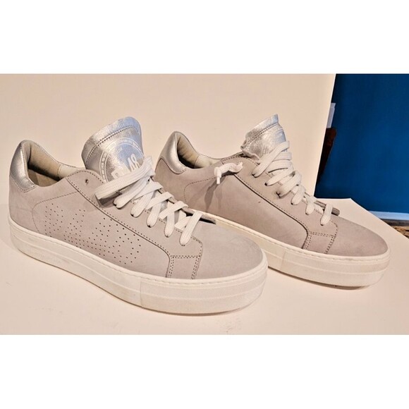NEW P448 Thea Gray Suede Sneaker Made in Italy EU 42 (US 11) - Picture 4 of 7